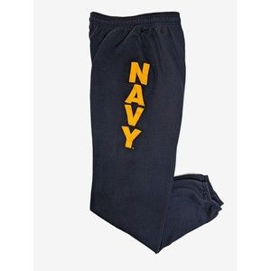 U.S.‎ Navy Soffe PT Sweatpants Military Blue Size Medium Cotton/Poly Training